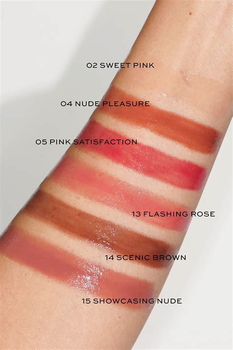 ysl lip oil tint swatches|ysl lipstick color chart.